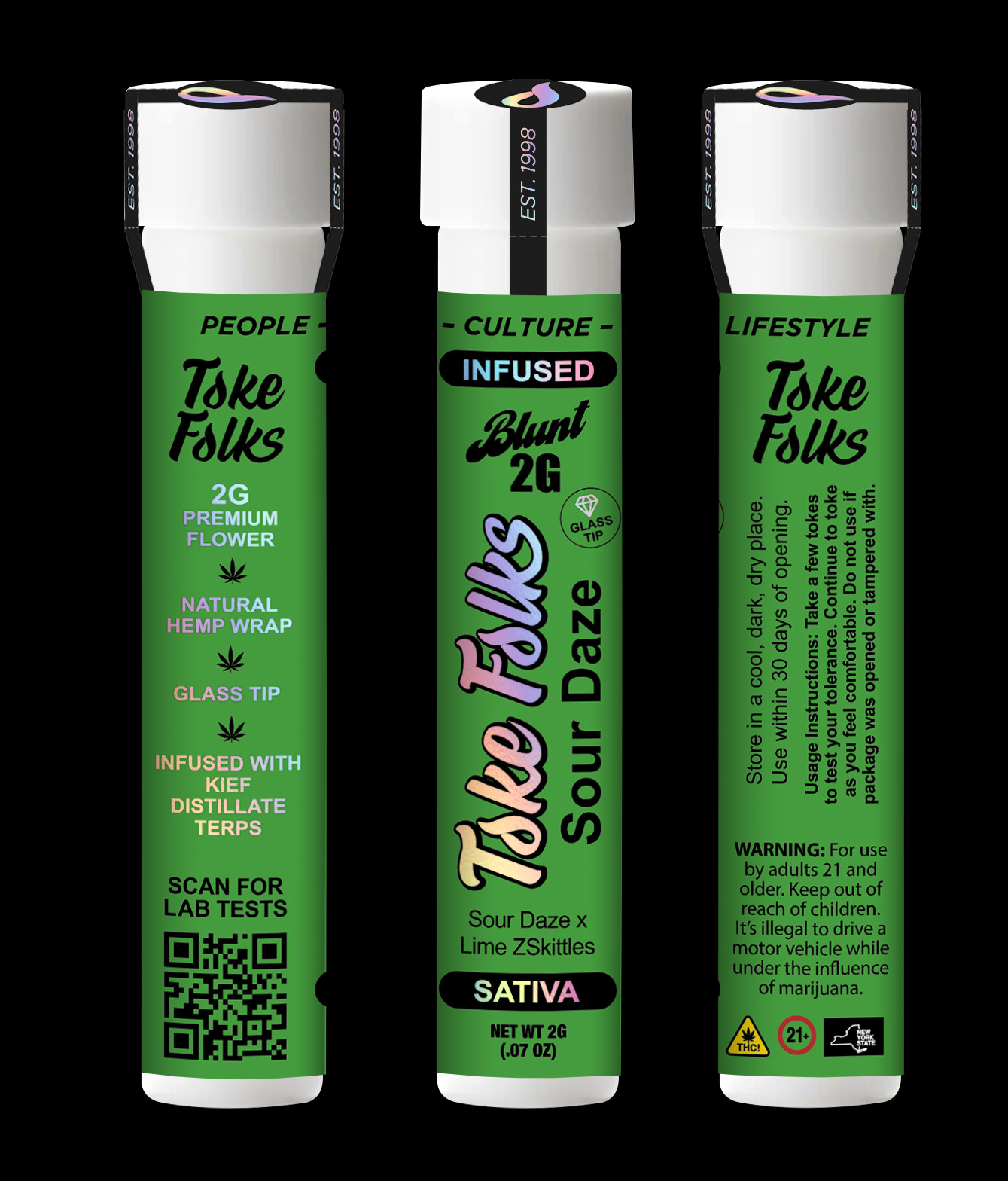 Toke Folks Sour Daze infused blunt